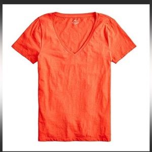 J Crew Vintage Cotton V-Neck Tee, NWT